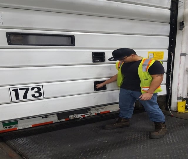 Safety Alert Opening Dock Doors